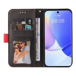 Kryty na mobil | Peňaženkové puzdro Stitching čierno-červené – Huawei Nova 9 / Honor 50 | Kryty na mobil