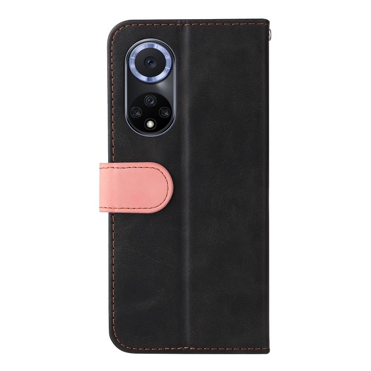 Peňaženkové puzdro Stitching čierno-ružové – Huawei Nova 9 / Honor 50 | Kryty na mobil Kryty na mobil | Peňaženkové puzdro Stitching čierno-ružové – Huawei Nova 9 / Honor 50 | Kryty na mobil