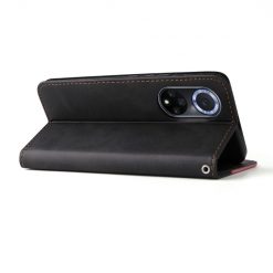Peňaženkové puzdro Stitching čierno-ružové – Huawei Nova 9 / Honor 50 | Kryty na mobil Kryty na mobil | Peňaženkové puzdro Stitching čierno-ružové – Huawei Nova 9 / Honor 50 | Kryty na mobil
