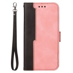 Kryty na mobil | Peňaženkové puzdro Stitching čierno-ružové – Huawei Nova 9 / Honor 50 | Kryty na mobil