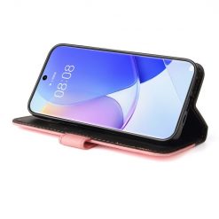 Peňaženkové puzdro Stitching čierno-ružové – Huawei Nova 9 / Honor 50 | Kryty na mobil Kryty na mobil | Peňaženkové puzdro Stitching čierno-ružové – Huawei Nova 9 / Honor 50 | Kryty na mobil