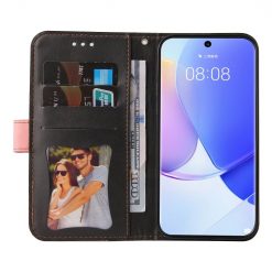 Peňaženkové puzdro Stitching čierno-ružové – Huawei Nova 9 / Honor 50 | Kryty na mobil Kryty na mobil | Peňaženkové puzdro Stitching čierno-ružové – Huawei Nova 9 / Honor 50 | Kryty na mobil
