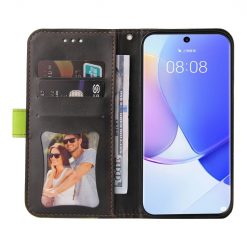 Kryty na mobil | Peňaženkové puzdro Stitching čierno-zelené – Huawei Nova 9 / Honor 50 | Kryty na mobil