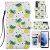 Kryty na mobil | Knižkové puzdro Trendy Cross case Biely vlk – Samsung Galaxy S21 FE | Kryty na mobil