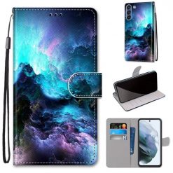 Kryty na mobil | Knižkové puzdro Trendy Cross case Mraky – Samsung Galaxy S21 FE | Kryty na mobil