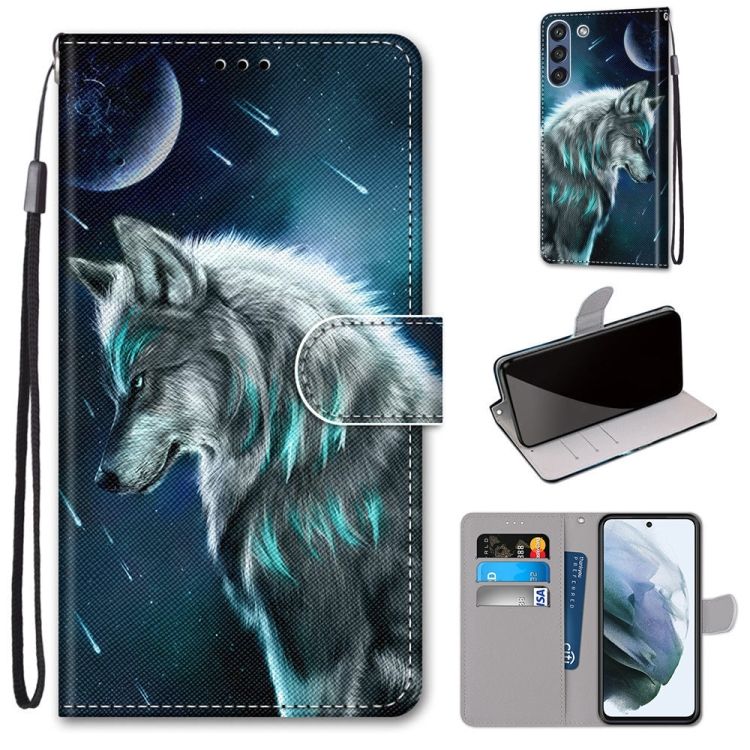 Knižkové puzdro Trendy Cross case Nočný vlk – Samsung Galaxy S21 FE | Kryty na mobil Kryty na mobil | Knižkové puzdro Trendy Cross case Nočný vlk – Samsung Galaxy S21 FE | Kryty na mobil