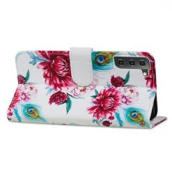 Knižkové puzdro Trendy Cross case Páv – Samsung Galaxy S21 FE | Kryty na mobil Kryty na mobil | Knižkové puzdro Trendy Cross case Páv – Samsung Galaxy S21 FE | Kryty na mobil