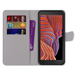 Kryty na mobil | Knižkové puzdro Trendy Cross case Srdce – Samsung Galaxy S21 FE | Kryty na mobil