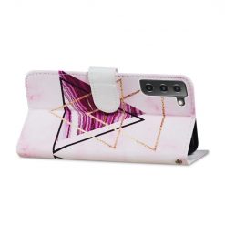 Knižkové puzdro Trendy Cross case Trojuholoníky – Samsung Galaxy S21 FE | Kryty na mobil Kryty na mobil | Knižkové puzdro Trendy Cross case Trojuholoníky – Samsung Galaxy S21 FE | Kryty na mobil