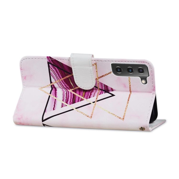 Knižkové puzdro Trendy Cross case Trojuholoníky – Samsung Galaxy S21 FE | Kryty na mobil Kryty na mobil | Knižkové puzdro Trendy Cross case Trojuholoníky – Samsung Galaxy S21 FE | Kryty na mobil