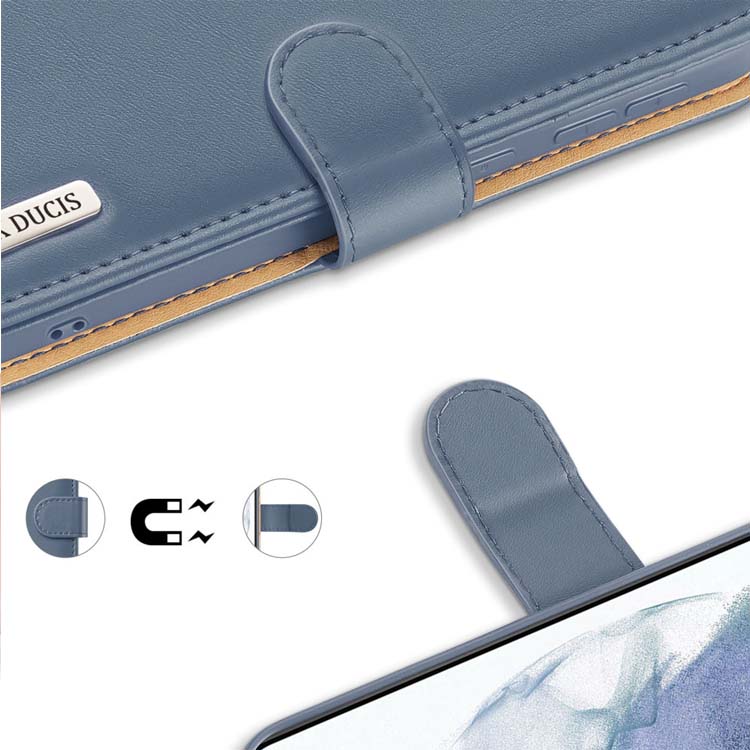 Kožené peňaženkové puzdro Dux Ducis Hivo modré – Samsung Galaxy S21 FE | Kryty na mobil Kryty na mobil | Kožené peňaženkové puzdro Dux Ducis Hivo modré – Samsung Galaxy S21 FE | Kryty na mobil