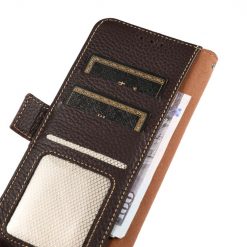 Kryty na mobil | Kožené puzdro Khazneh leather case hnedé – Samsung Galaxy S22 Ultra | Kryty na mobil