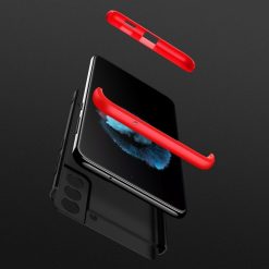 Kryty na mobil | Ochranný kryt 360 Protection čierno-červený – Samsung Galaxy S21 FE | Kryty na mobil