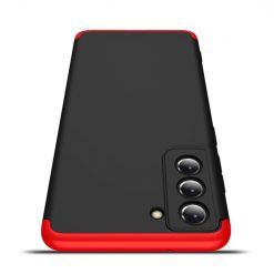 Kryty na mobil | Ochranný kryt 360 Protection čierno-červený – Samsung Galaxy S21 FE | Kryty na mobil