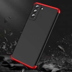 Kryty na mobil | Ochranný kryt 360 Protection čierno-červený – Samsung Galaxy S21 FE | Kryty na mobil