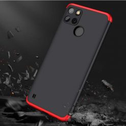 Kryty na mobil | Ochranný kryt 360 Protection čierno-červený – Realme C21Y | Kryty na mobil