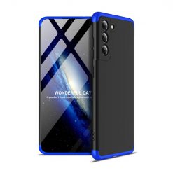 Kryty na mobil | Ochranný kryt 360 Protection čierno-modrý – Samsung Galaxy S21 FE | Kryty na mobil