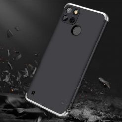 Kryty na mobil | Ochranný kryt 360 Protection čierno-strieborný – Realme C21Y | Kryty na mobil