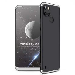 Kryty na mobil | Ochranný kryt 360 Protection čierno-strieborný – Realme C21Y | Kryty na mobil