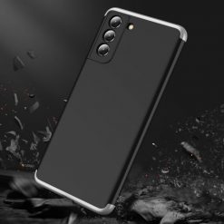 Kryty na mobil | Ochranný kryt 360 Protection čierno-strieborný – Samsung Galaxy S21 FE | Kryty na mobil