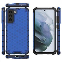Kryty na mobil | Odolný kryt Honeycomb Armor modrý – Samsung Galaxy S21 FE | Kryty na mobil