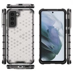 Kryty na mobil | Odolný kryt Honeycomb Armor transparentný – Samsung Galaxy S21 FE | Kryty na mobil