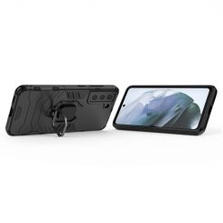 Kryty na mobil | Odolný kryt Ring Armor čierny – Samsung Galaxy S21 FE | Kryty na mobil
