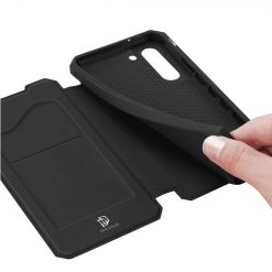 Peňaženkové puzdro Dux Ducis Skin X čierne – Samsung Galaxy S21 FE | Kryty na mobil Kryty na mobil | Peňaženkové puzdro Dux Ducis Skin X čierne – Samsung Galaxy S21 FE | Kryty na mobil