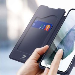 Peňaženkové puzdro Dux Ducis Skin X modré – Samsung Galaxy S21 FE | Kryty na mobil Kryty na mobil | Peňaženkové puzdro Dux Ducis Skin X modré – Samsung Galaxy S21 FE | Kryty na mobil