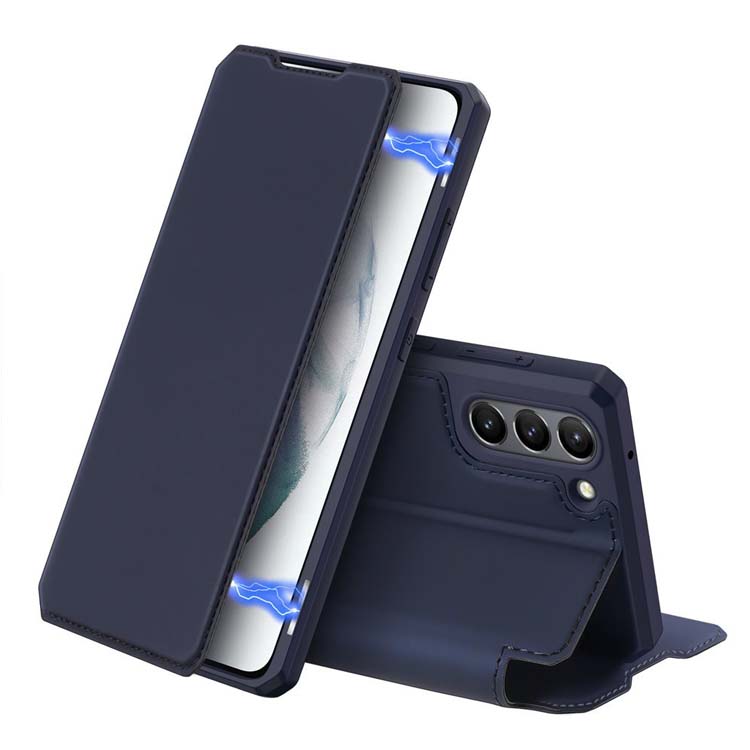 Peňaženkové puzdro Dux Ducis Skin X modré – Samsung Galaxy S21 FE | Kryty na mobil Kryty na mobil | Peňaženkové puzdro Dux Ducis Skin X modré – Samsung Galaxy S21 FE | Kryty na mobil