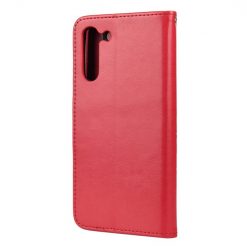 Peňaženkové puzdro Embossing Pattern Motýľ a kvet červené – Samsung Galaxy S21 FE | Kryty na mobil Kryty na mobil | Peňaženkové puzdro Embossing Pattern Motýľ a kvet červené – Samsung Galaxy S21 FE | Kryty na mobil