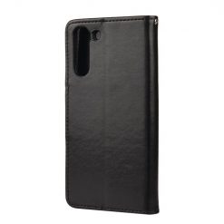 Kryty na mobil | Peňaženkové puzdro Embossing Pattern Motýľ a kvet čierne – Samsung Galaxy S21 FE | Kryty na mobil