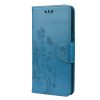 Kryty na mobil | Peňaženkové puzdro Embossing Pattern Motýľ a kvet čierne – Samsung Galaxy S21 FE | Kryty na mobil