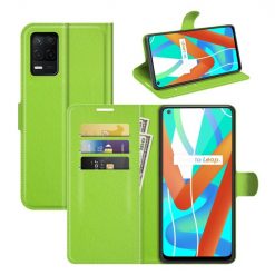 Kryty na mobil | Peňaženkové puzdro Litchi limetkové – Realme 8 5G | Kryty na mobil