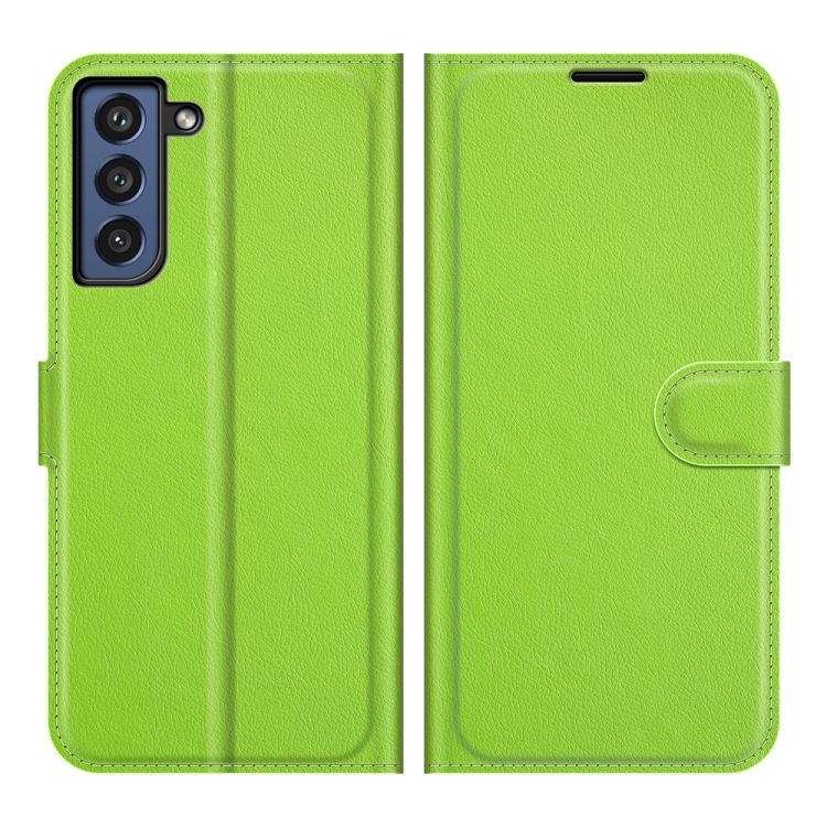 Peňaženkové puzdro Litchi limetkové – Samsung Galaxy S21 FE | Kryty na mobil Kryty na mobil | Peňaženkové puzdro Litchi limetkové – Samsung Galaxy S21 FE | Kryty na mobil