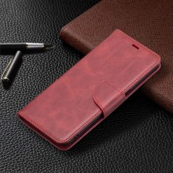 Kryty na mobil | Peňaženkové puzdro Retro Lambskin červené – Realme 8 5G | Kryty na mobil