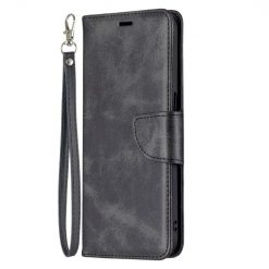 Kryty na mobil | Peňaženkové puzdro Retro Lambskin čierne – Realme 8 5G | Kryty na mobil