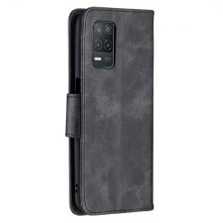 Kryty na mobil | Peňaženkové puzdro Retro Lambskin čierne – Realme 8 5G | Kryty na mobil