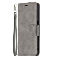 Kryty na mobil | Peňaženkové puzdro Retro Lambskin sivé – Realme 8 5G | Kryty na mobil
