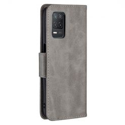 Kryty na mobil | Peňaženkové puzdro Retro Lambskin sivé – Realme 8 5G | Kryty na mobil
