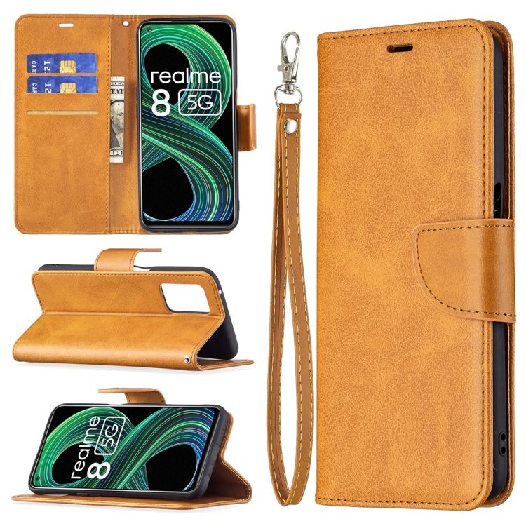 Peňaženkové puzdro Retro Lambskin žlté – Realme 8 5G | Kryty na mobil Kryty na mobil | Peňaženkové puzdro Retro Lambskin žlté – Realme 8 5G | Kryty na mobil
