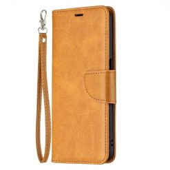 Kryty na mobil | Peňaženkové puzdro Retro Lambskin žlté – Realme 8 5G | Kryty na mobil
