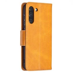 Peňaženkové puzdro Retro Lambskin žlté – Samsung Galaxy S21 FE | Kryty na mobil Kryty na mobil | Peňaženkové puzdro Retro Lambskin žlté – Samsung Galaxy S21 FE | Kryty na mobil