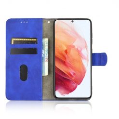 Kryty na mobil | Peňaženkové puzdro Solid modré – Samsung Galaxy S21 FE | Kryty na mobil