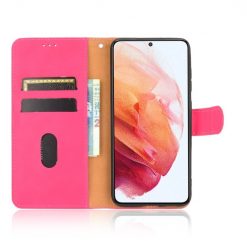 Kryty na mobil | Peňaženkové puzdro Solid ružové – Samsung Galaxy S21 FE | Kryty na mobil
