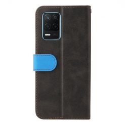 Peňaženkové puzdro Stitching čierno-modré – Realme 8 5G | Kryty na mobil Kryty na mobil | Peňaženkové puzdro Stitching čierno-modré – Realme 8 5G | Kryty na mobil