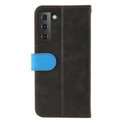 Peňaženkové puzdro Stitching čierno-modré – Samsung Galaxy S21 FE | Kryty na mobil Kryty na mobil | Peňaženkové puzdro Stitching čierno-modré – Samsung Galaxy S21 FE | Kryty na mobil