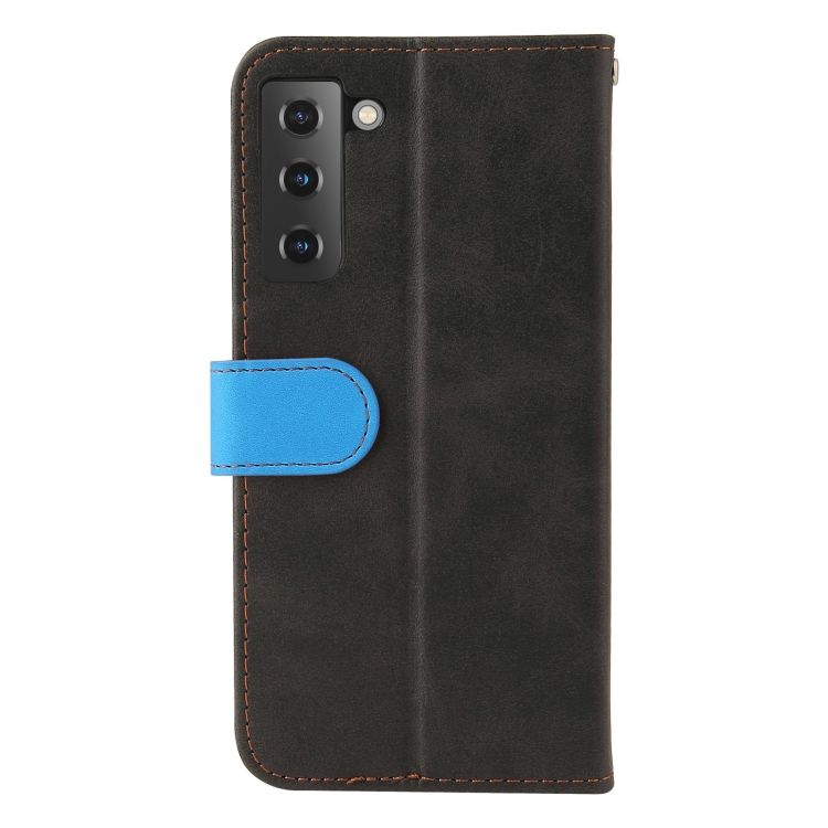 Peňaženkové puzdro Stitching čierno-modré – Samsung Galaxy S21 FE | Kryty na mobil Kryty na mobil | Peňaženkové puzdro Stitching čierno-modré – Samsung Galaxy S21 FE | Kryty na mobil