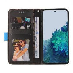 Peňaženkové puzdro Stitching čierno-modré – Samsung Galaxy S21 FE | Kryty na mobil Kryty na mobil | Peňaženkové puzdro Stitching čierno-modré – Samsung Galaxy S21 FE | Kryty na mobil