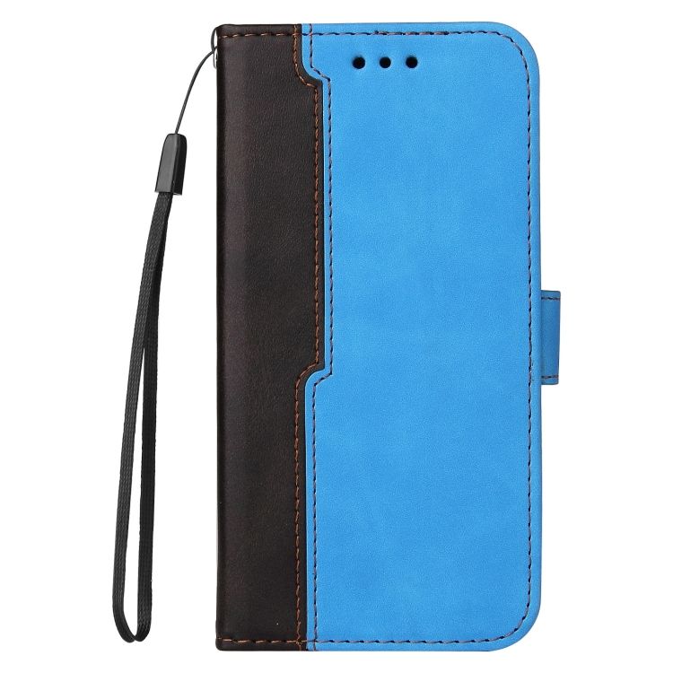 Peňaženkové puzdro Stitching čierno-modré – Samsung Galaxy S21 FE | Kryty na mobil Kryty na mobil | Peňaženkové puzdro Stitching čierno-modré – Samsung Galaxy S21 FE | Kryty na mobil